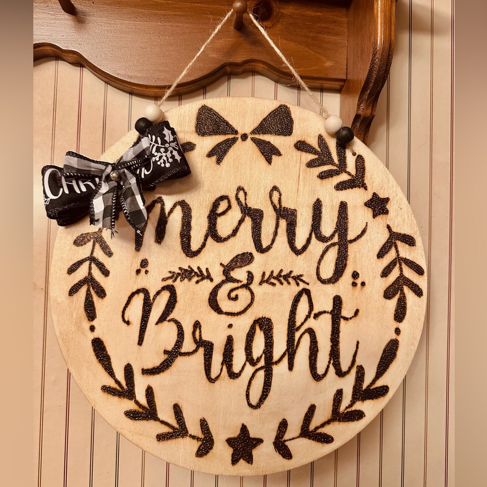 Woodburned Hanging Decoration